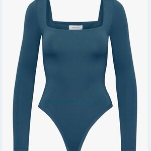 Contour Square-Neck Long-Sleeve Bodysuit